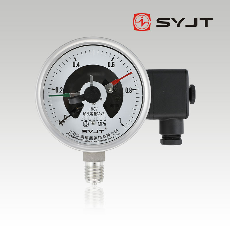 YXC-100BF不（bú）鏽鋼電接點壓力表